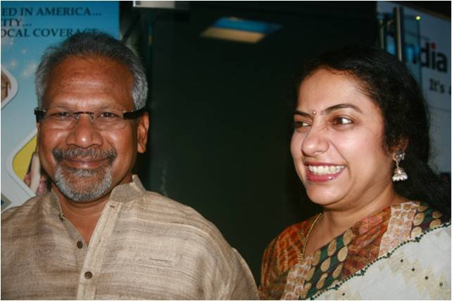 Mani Ratnam with his wife