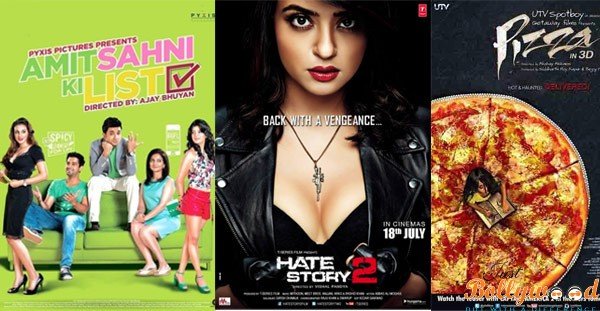 poster amit shahni list, hate story 2 and Pizza