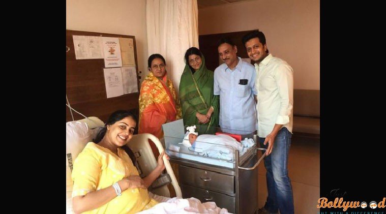 riteish and genelia names their baby boy