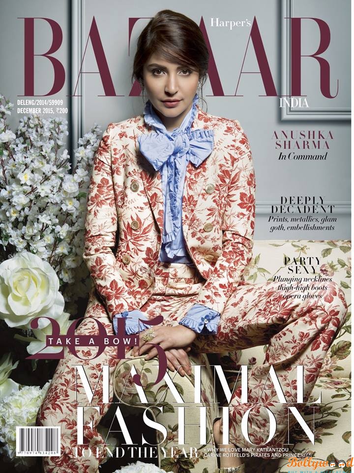 Anushka Sharma on Harper’s Bazaar Cover