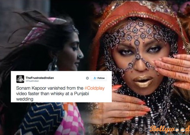 sonam kapoor in coldplay