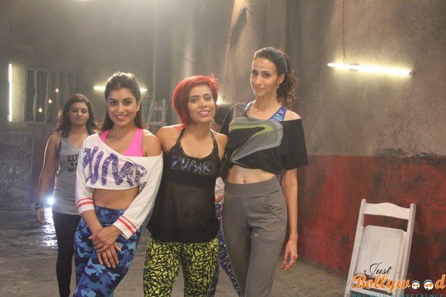 Pallavi Sharda Sucheta Pal and Alesia Raut on Zumba Dance Fitness Party