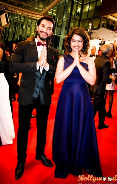 Actress Avika Gor and Actor Manish Raisinghani Cannes Red Carpet1