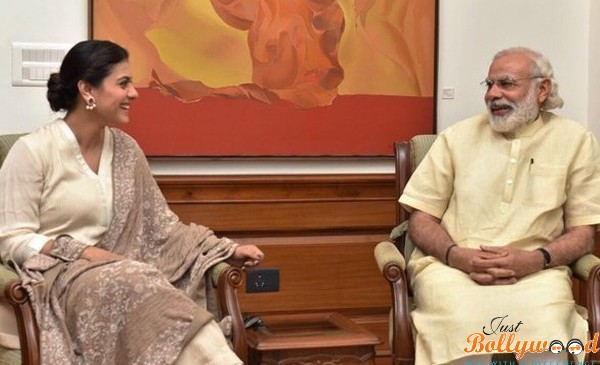 Kajol meets modi