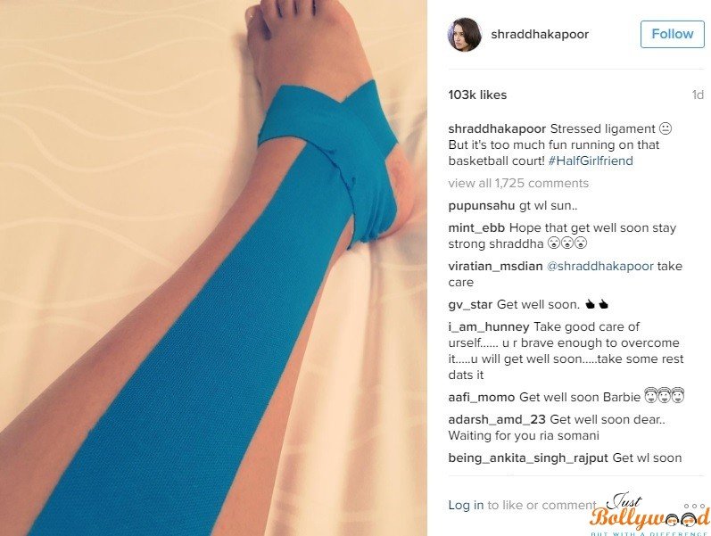 Shraddha Kapoor Ankle Injury