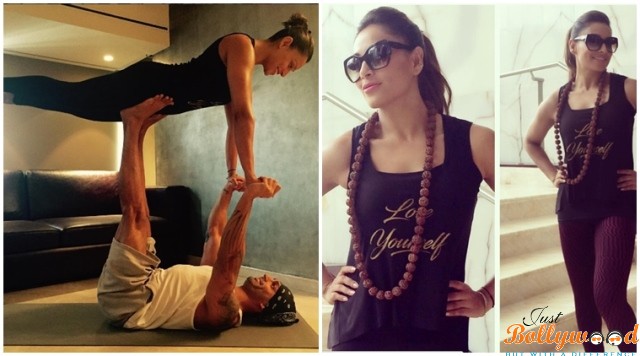 bipasha-karan on Yoga day