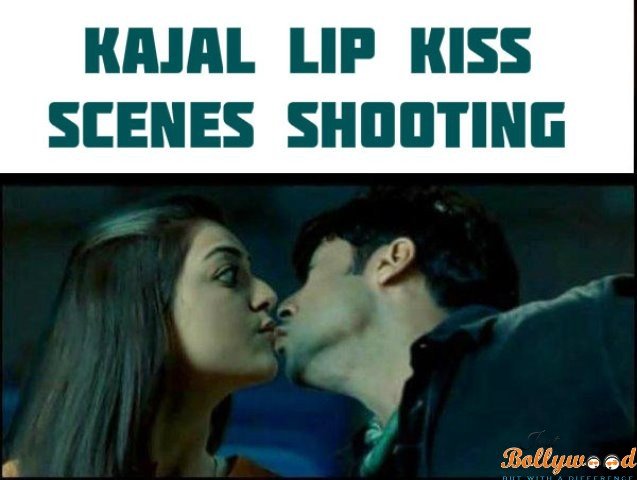 kajal-lip-kiss-scenes-shooting
