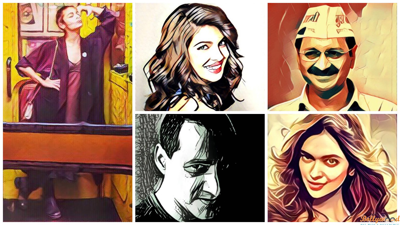 Alia Bhatt, Priyanka Chopra, Arvind Kejriwal and Deepika Padukone in Prisma images.