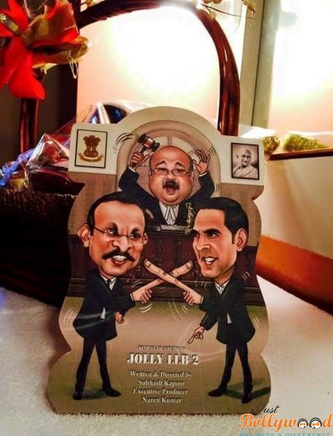 Caricature Of Akshay Kumar & Annu Kapoor In Jolly LLB 2