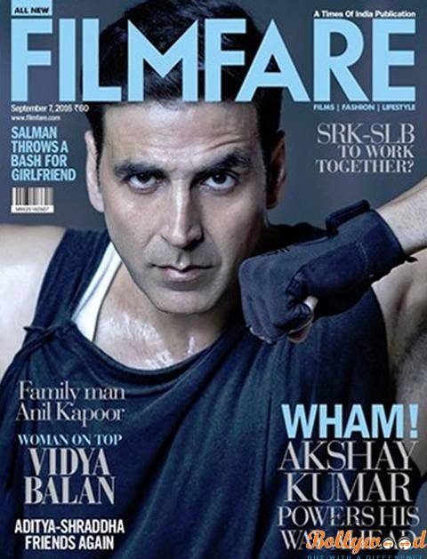 akshay kumar on filmfare magazine cover page