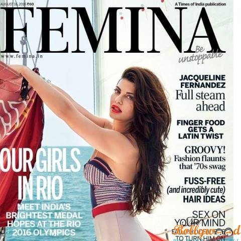 jacqueline fernandez on Femina magazine cover page