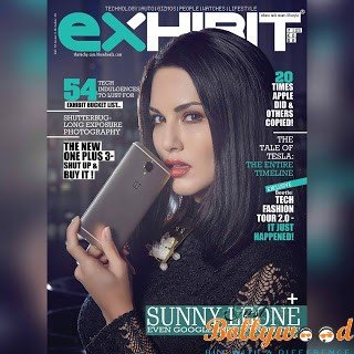 Sunny Leone on the cover of Exhibit Magazine’s