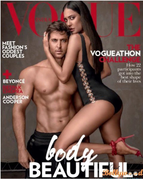 Hrithik & Lisa on Vogue magazine cover page