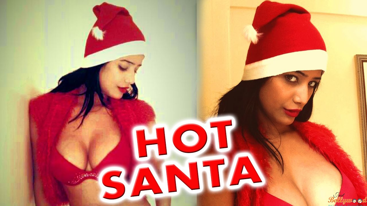 Poonam Pandey Turned santa