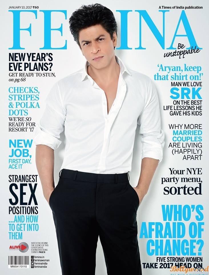 Shah Rukh Khan on femina cover page
