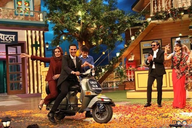 Akshay Kumar and Huma Qureshi on Kapil Sharma Show