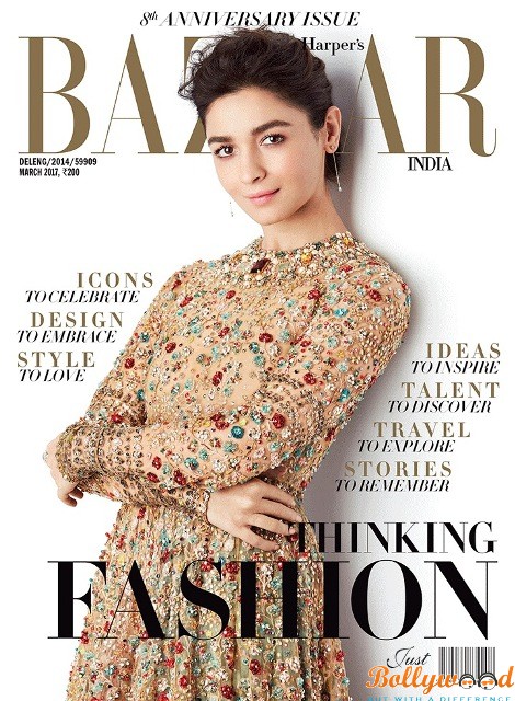 Alia Bhatt Harper’s Bazaar cover page