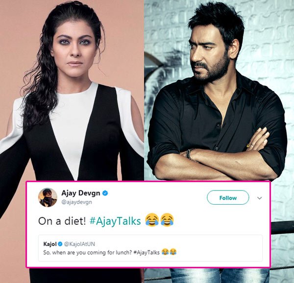 Ajay Devgn trolls his wife Kajol on Twitter1
