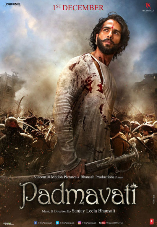 Shahid Kapoor looks fab as Maharawal Ratan Singh in Padmavati poster