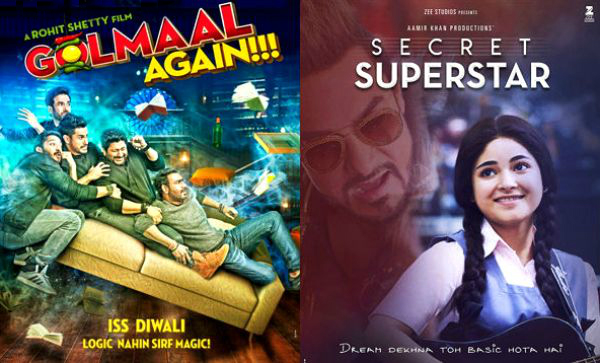 Golmaal Again’ and ‘Secret Superstar’
