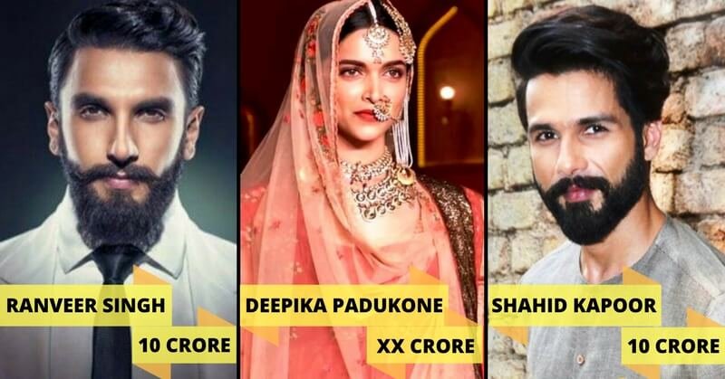 Here Is How The Bollywood Stars Made Fat Money From Padmavat