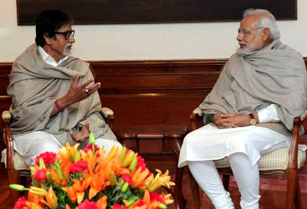 amitabh bacchan meet modi