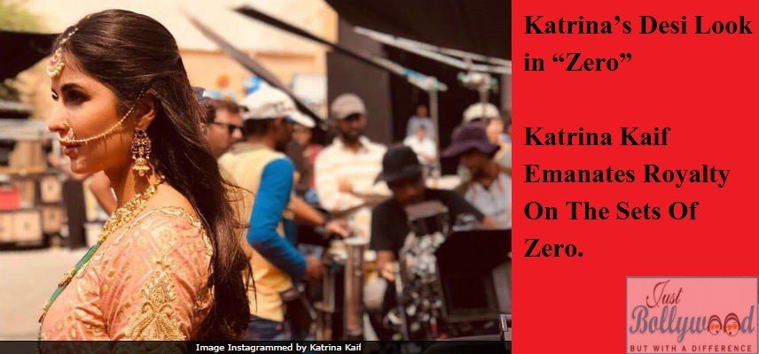 Katrina Kaif Emanates Royalty On The Sets Of Zero.