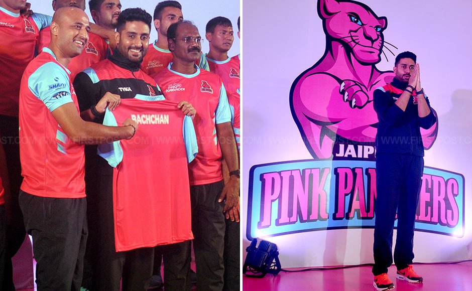 Abhishek Bachchan at Jaipur Pink Panthers