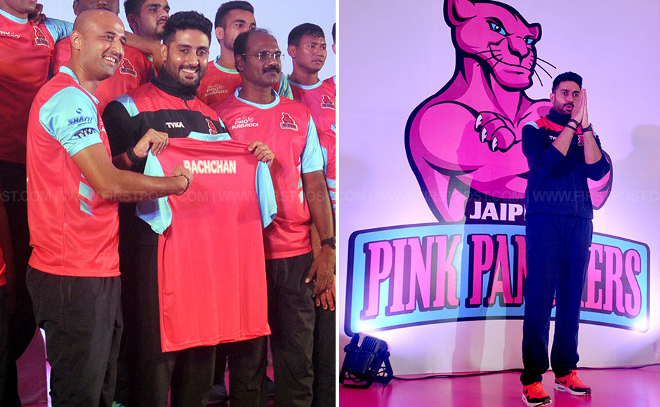 Abhishek Bachchan at Jaipur Pink Panthers