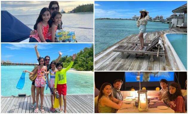 Farah Khan and Madhuri Dixit Famly Enjoys a holiday in Maldives