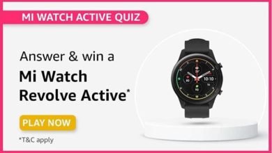 Amazon Mi Watch Active Quiz Answers