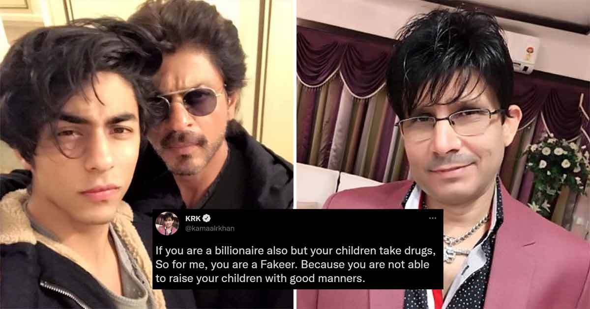 KRK on SRK Son arrest