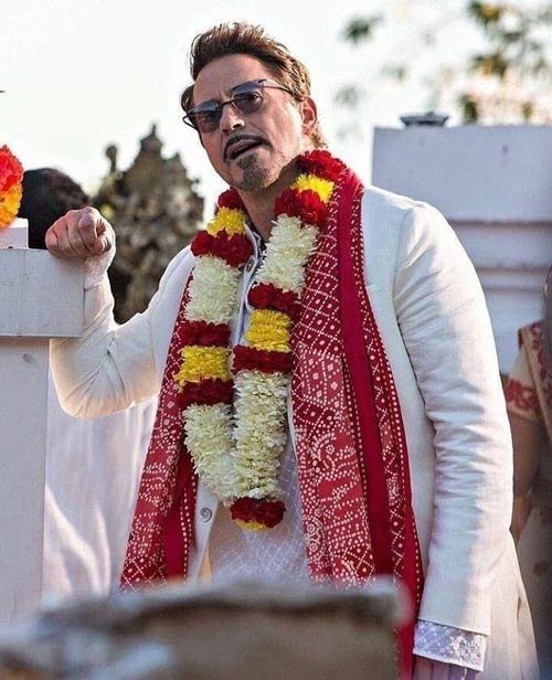 Robert Downey Jr. in Indian attire