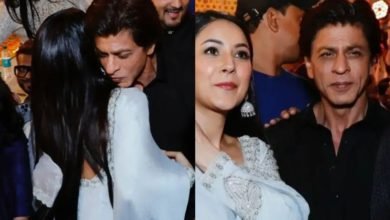 Shehnaaz Gill-Shah Rukh Khan's hug at Baba Siddique’s