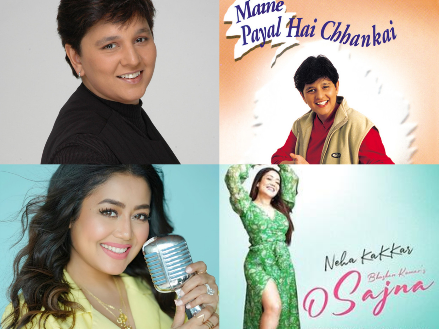 Falguni Pathak and Neha Kakkar