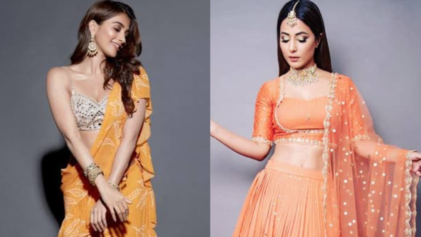 Navratri 2022 Day 7 Orange Dressing Ideas