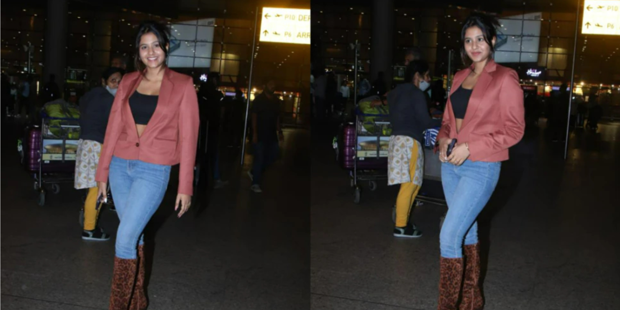 Anjali Arora No-Makeup loo