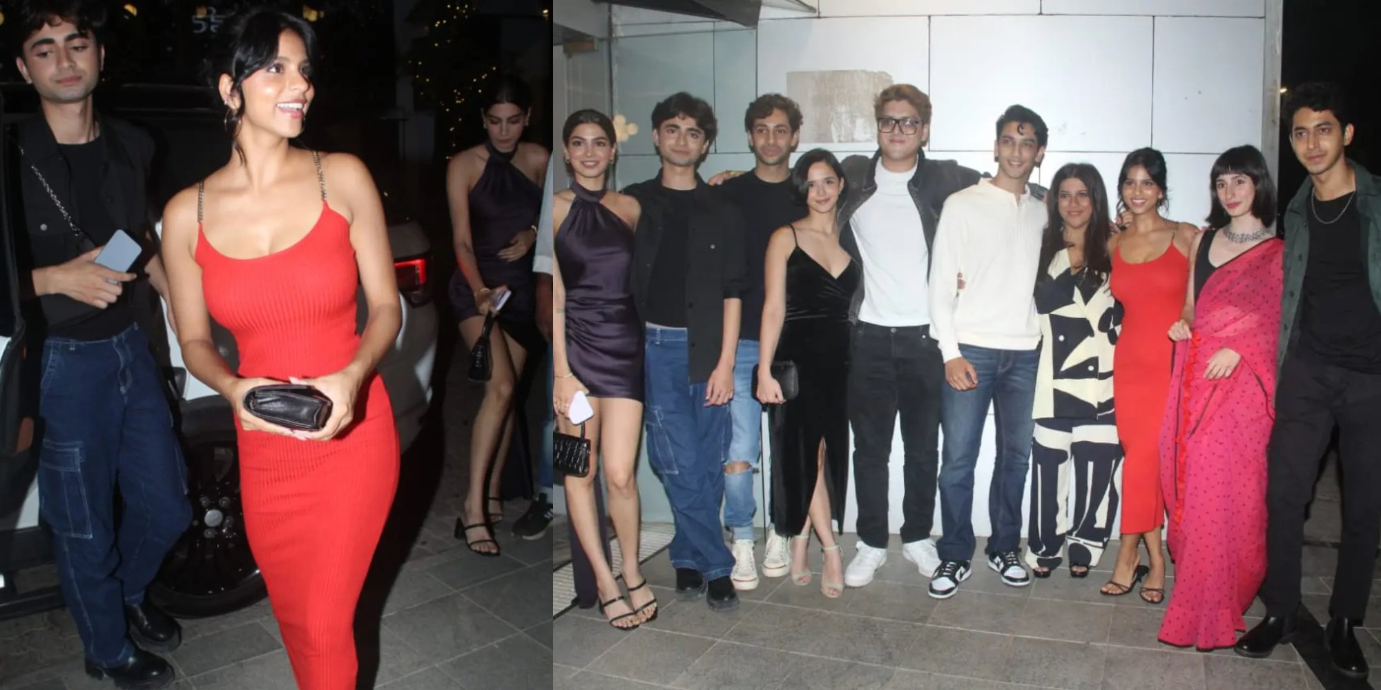 Suhana Khan and The Archies team at wrap-up party in Bandra