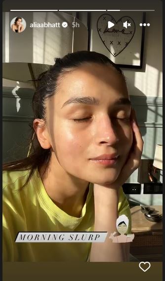 Alia Bhatt Morning Slurp