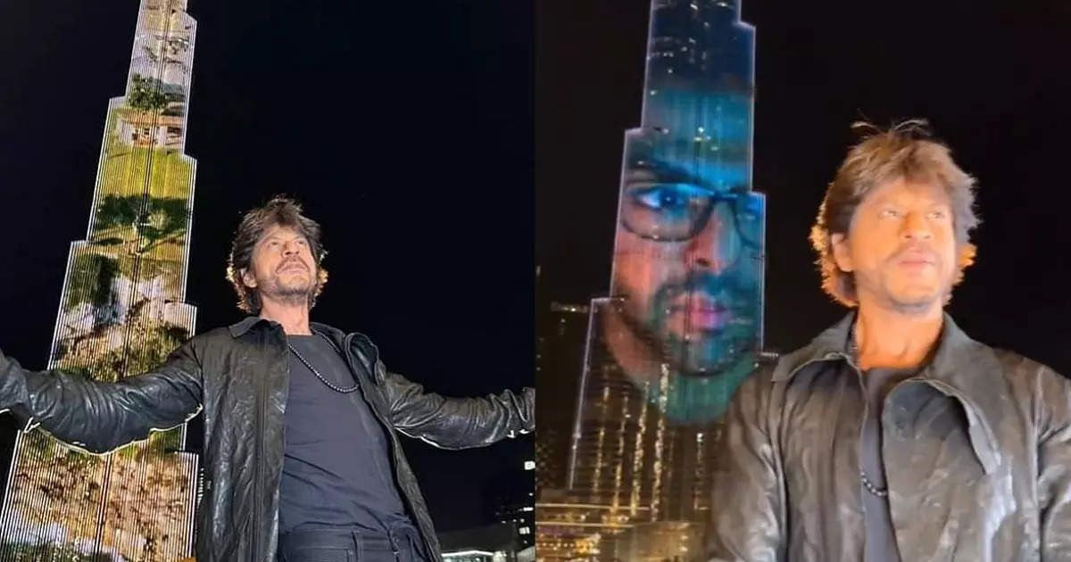 Shah Rukh Khan Pathaan trailer at Burj khalifa