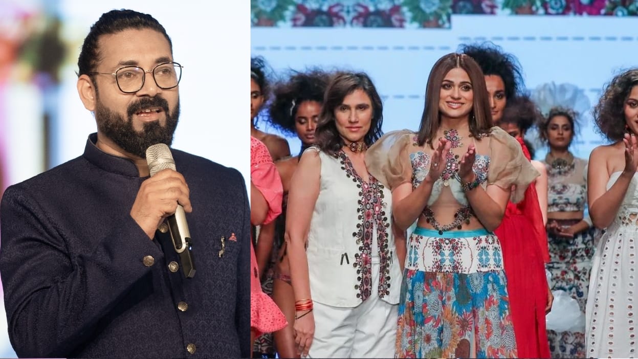 Ankush Anami And Rina Dhaka with her collection