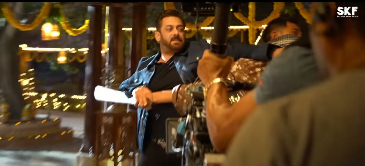 Salman Khan BTS from 'Kisi Ka Bhai Kisi Ki Jaan