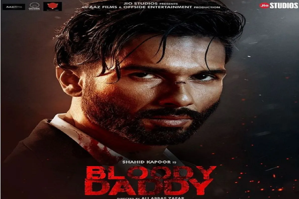 Shahid Kapoor first look poster from 'Bloody Daddy'