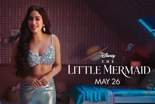 Janhvi Kapoor in promotion campagin for The Little Mermaid