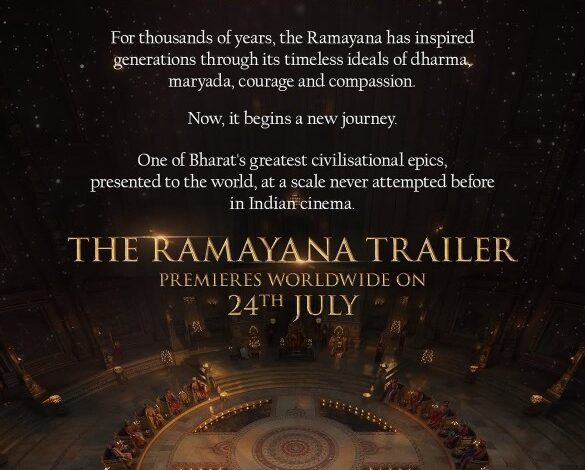 Worldwide Trailer Launch of Ranbir Kapoor Starrer 'Ramayana' Locked for July 24 1 Ramayana trailer