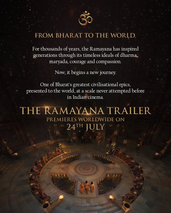 Worldwide Trailer Launch of Ranbir Kapoor Starrer 'Ramayana' Locked for July 24 5 Ramayana trailer